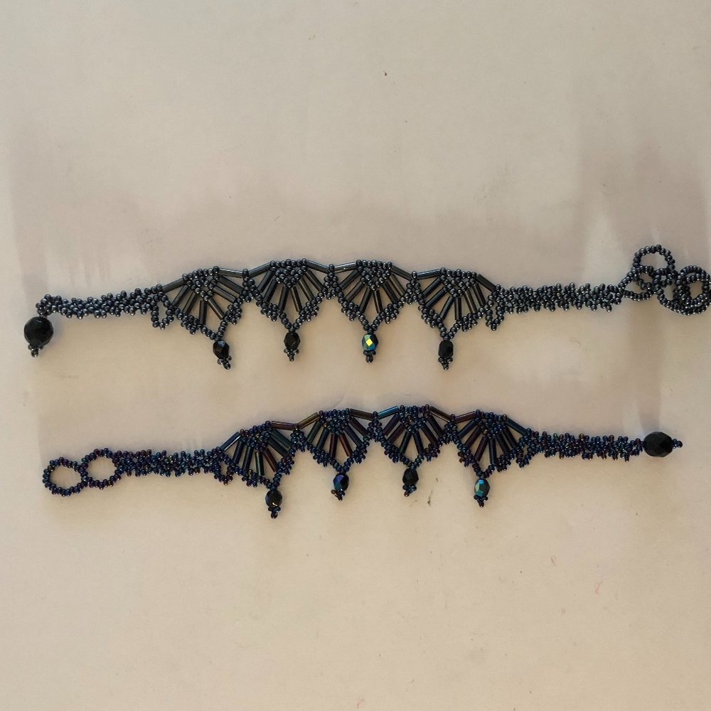 Two Handmade Beaded Guatemala Bracelets